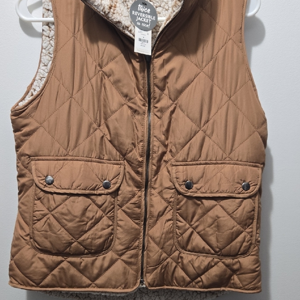 Francesca's Cream Reversible Jacket